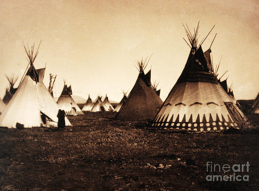 Piegan Indian Tipis, Medicine Tipi, C #1 Photograph by Wellcome Images