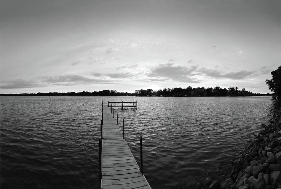 Pier In A Lake, Lake Minnetonka #1 Photograph by Panoramic Images