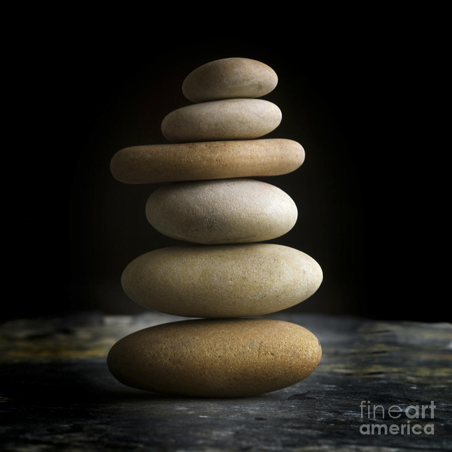 Still Life Photograph - Pile of stones. #1 by Bernard Jaubert