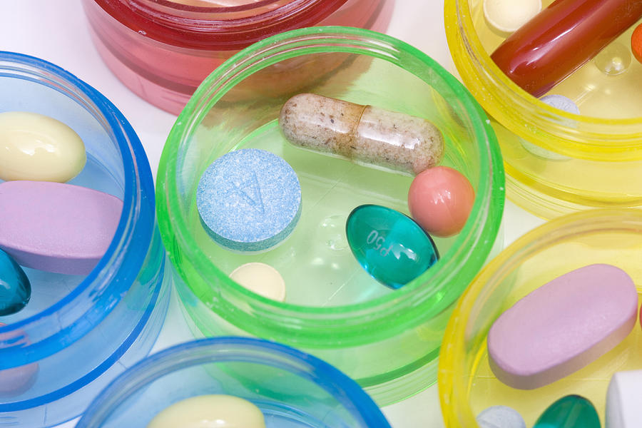 Pill Jars #1 Photograph by Science Stock Photography