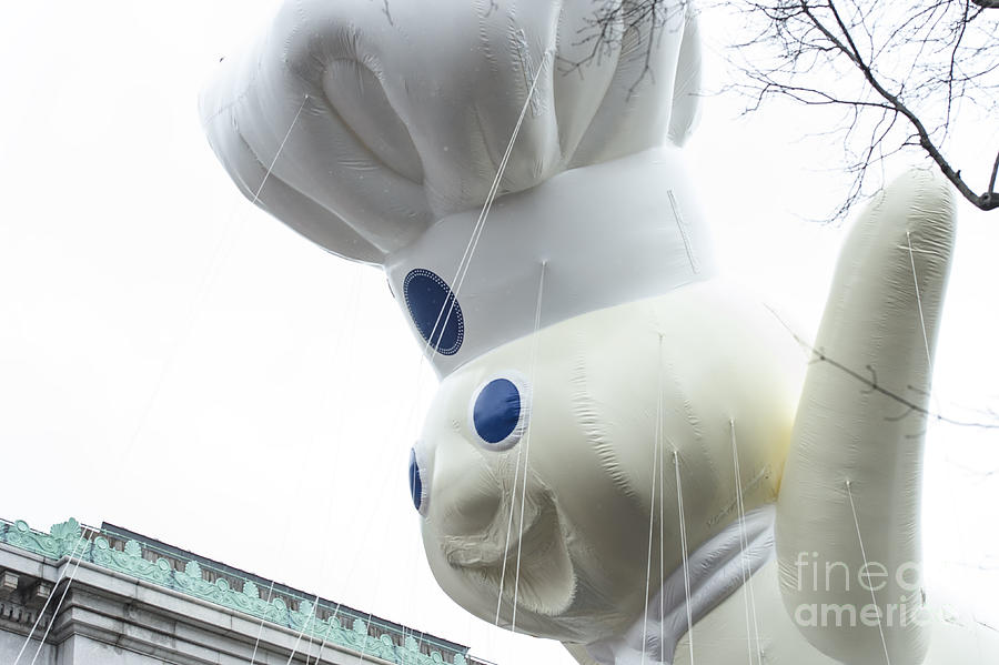 Pillsbury Doughboy Balloon at Macys Thanksgiving Day Parade #2 Photograph by David Oppenheimer