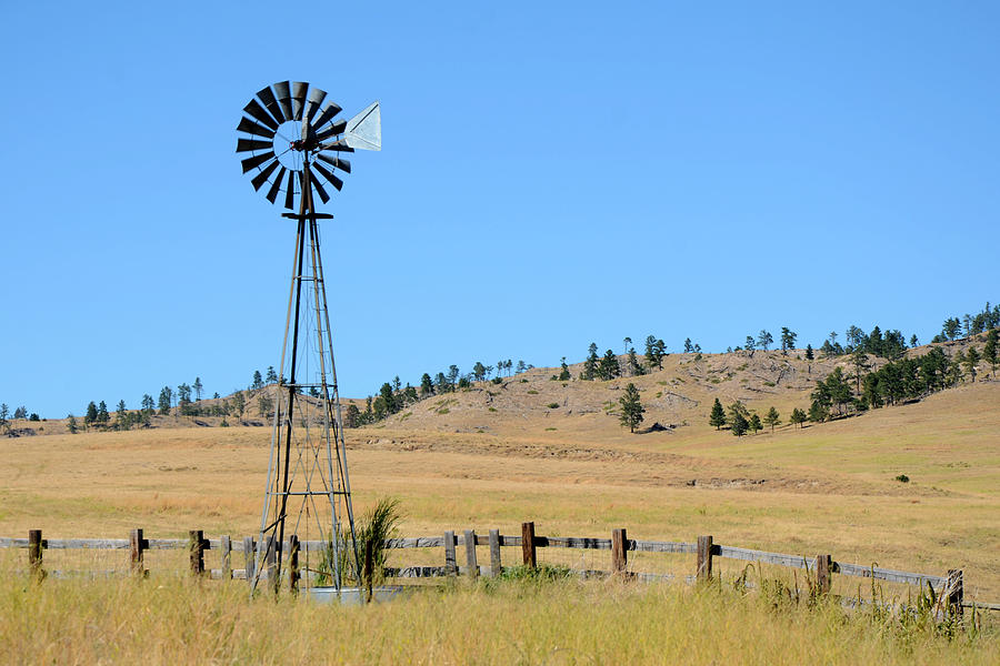 Pine Ridge Windmill #1 Photograph by Greni Graph