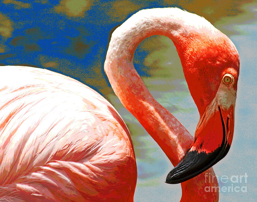 Pink Flamingo #1 Photograph by Larry Oskin