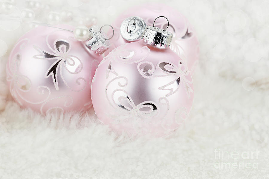 Pink Ornaments #1 Photograph by Stephanie Frey