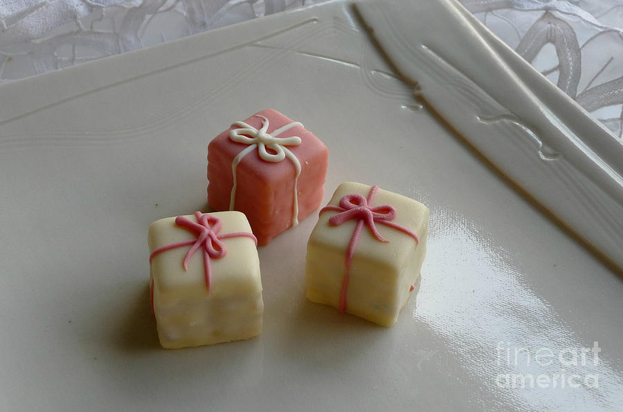 Pink Petit Fours Photograph by Valerie Reeves