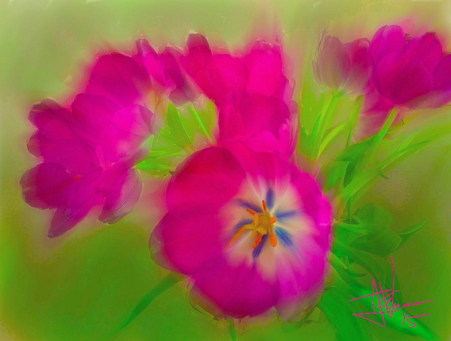 Flower Photograph - Pink Tulips #1 by Jim Vance