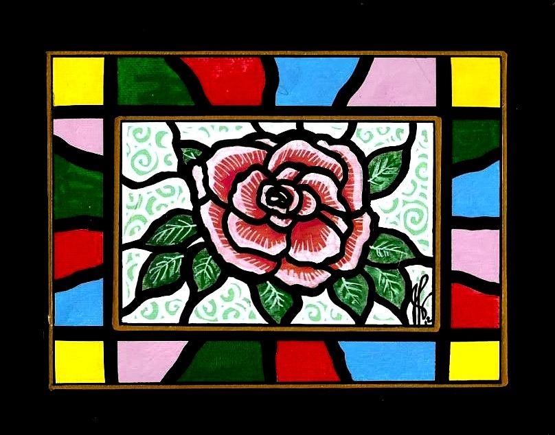 Pinkish Rose #2 Painting by Jim Harris