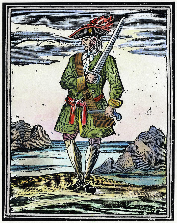 Pirate John Rackam, 1725 #1 Painting by Granger