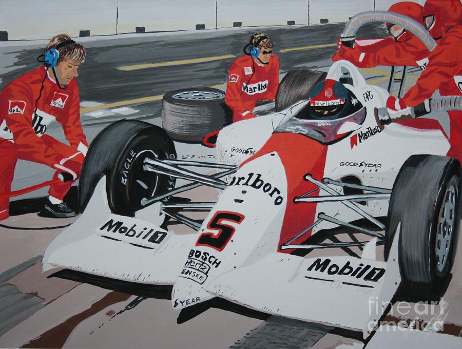 Pit Stop Painting by Stacy C Bottoms