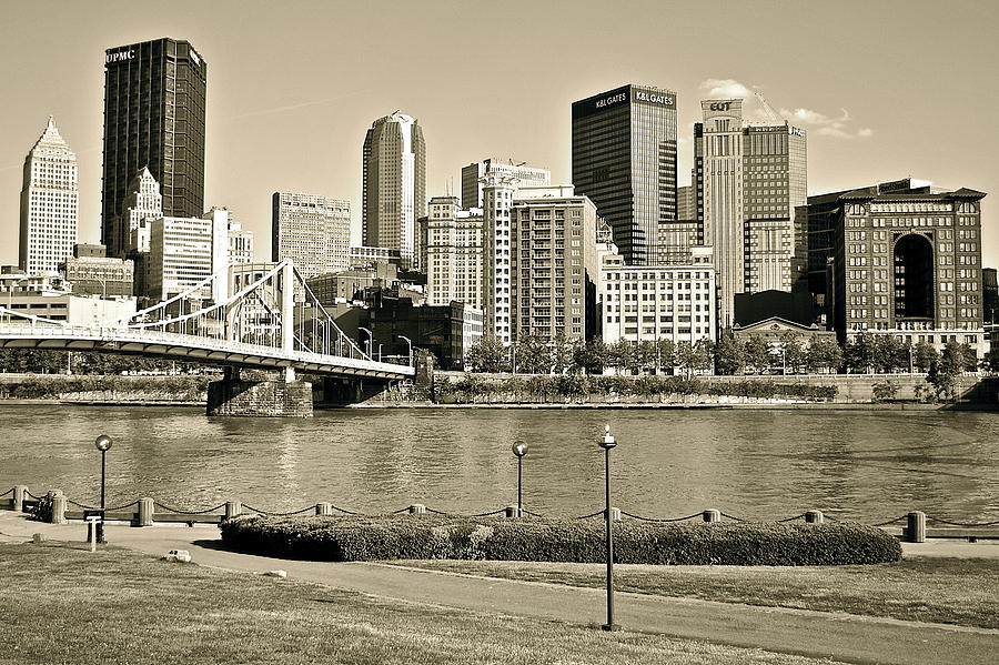 Pittsburgh In Sepia Photograph By Frozen In Time Fine Art Photography ...