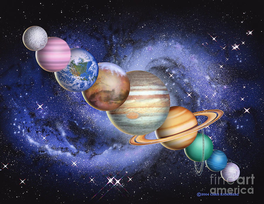 Planets In The Solar System Photograph by Chris Bjornberg - Fine Art ...