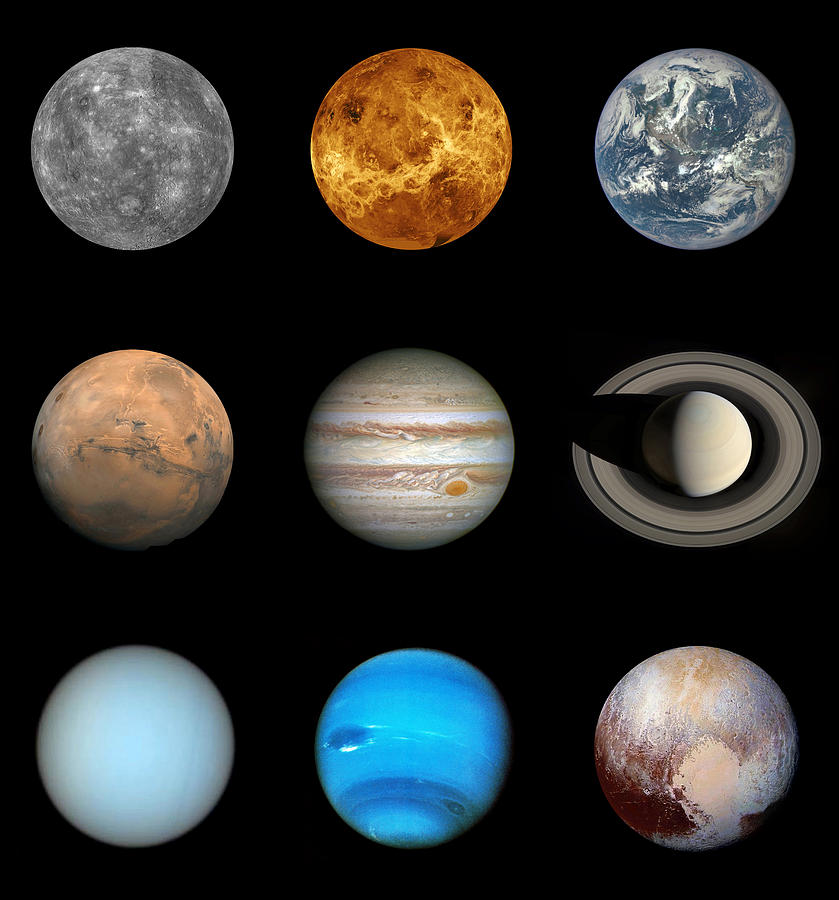 Planets Of The Solar System Including Photograph by Science Source ...