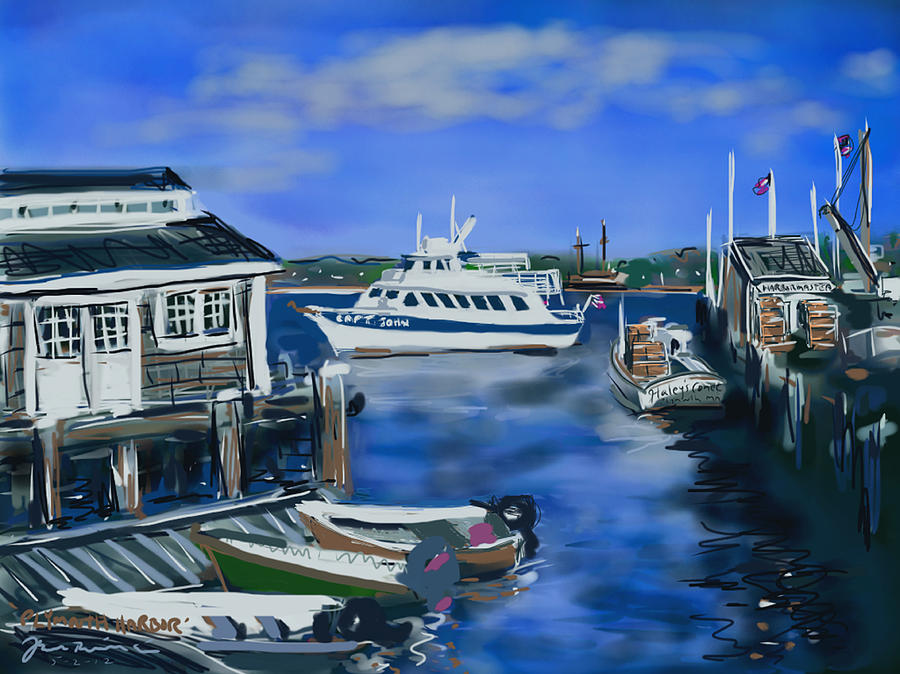 Plymouth Harbor #1 Painting by Jean Pacheco Ravinski
