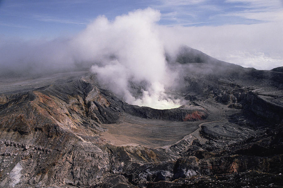 Poas Volcano National Park Costa Rica #1 Photograph by Gerry Ellis