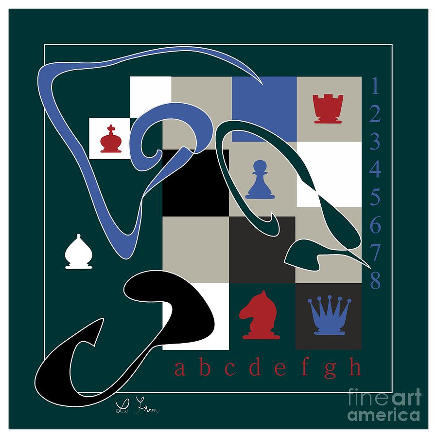 Poetry Of Chess Game 1 Digital Art by Leo Symon