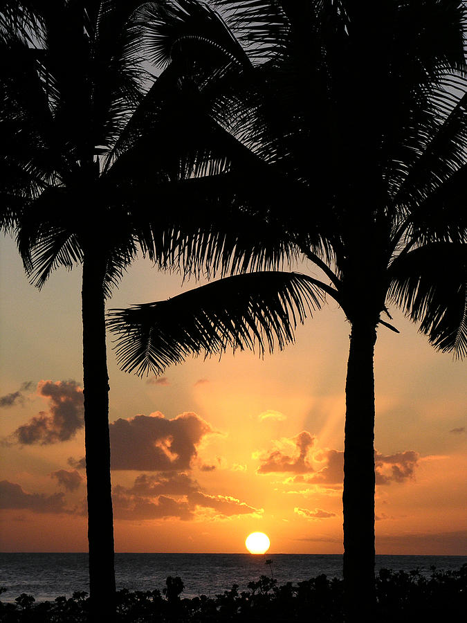 Sunset Photograph - Poipu Beach Sunset #1 by Robert Lozen