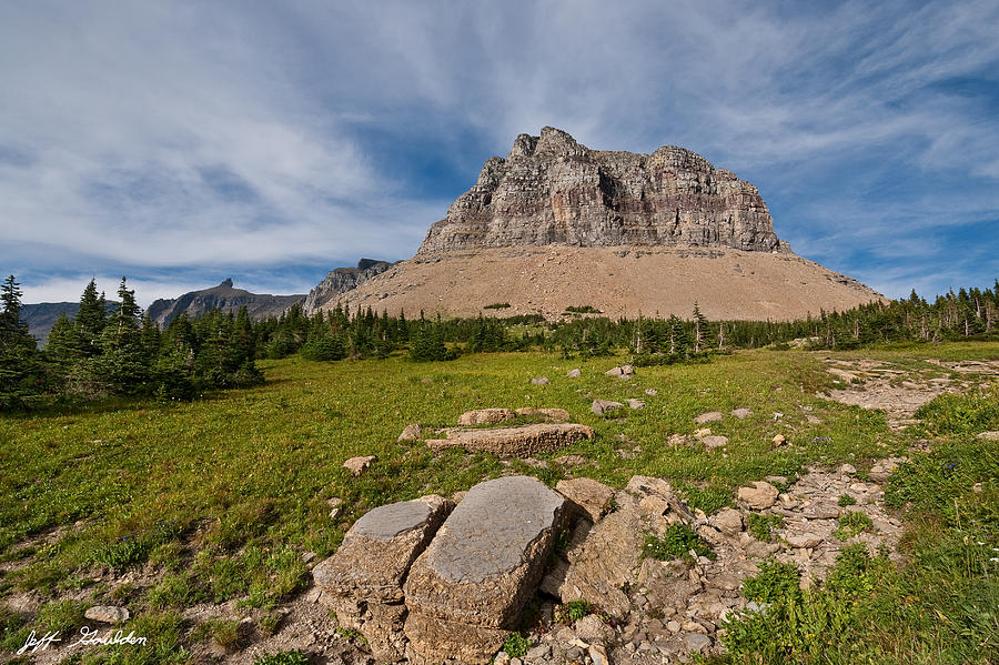 Pollock Mountain from Logan Pass Photograph by Jeff Goulden