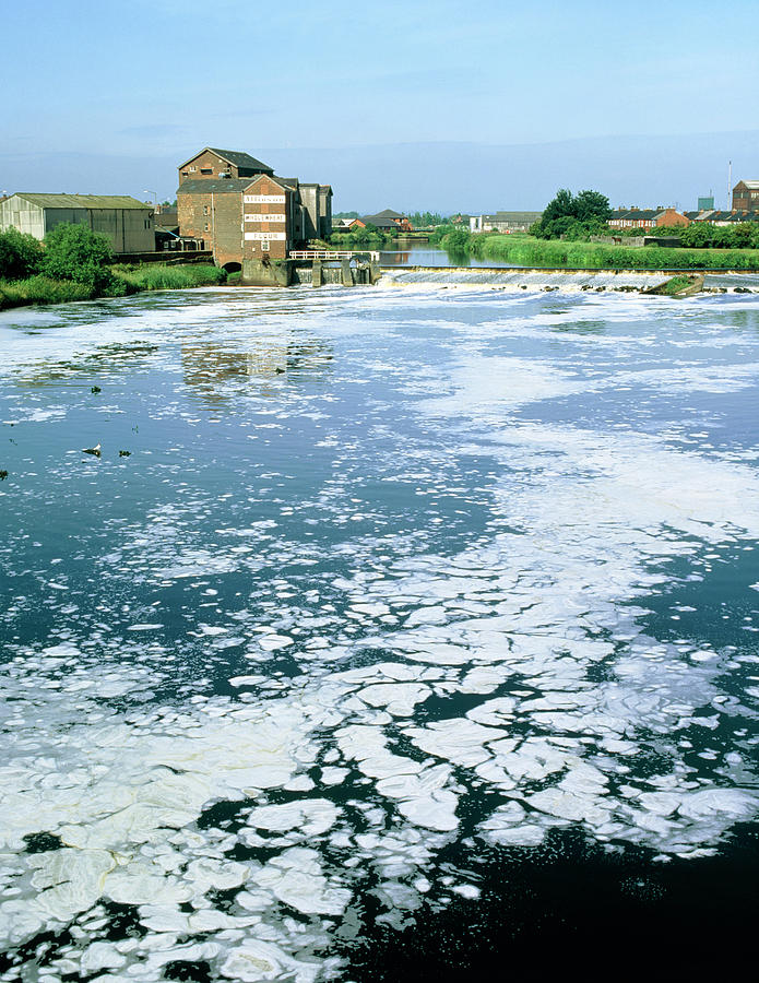 Polluted River #1 Photograph by Martin Bond/science Photo Library