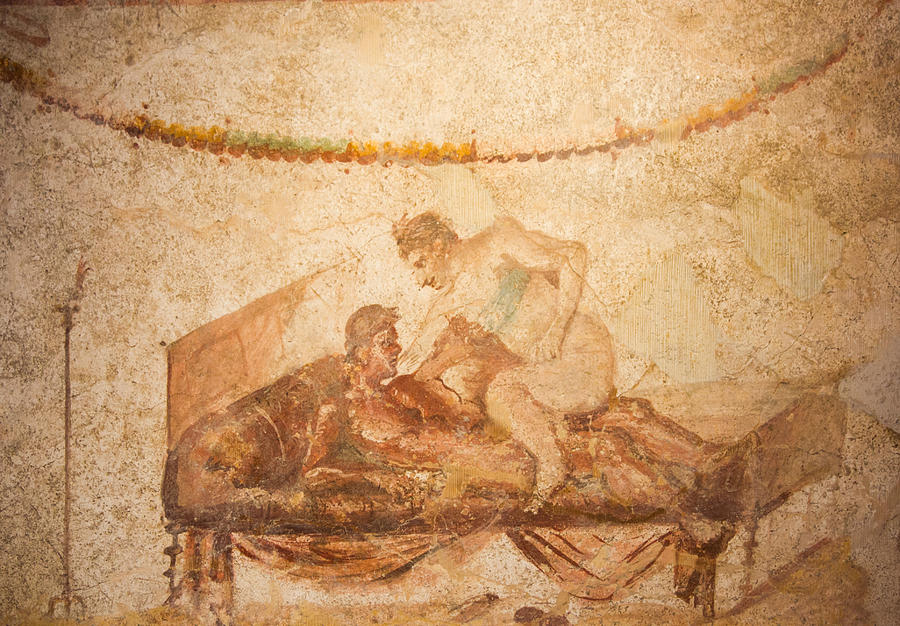 Pompeii Fresco #1 Photograph by Roger Mullenhour