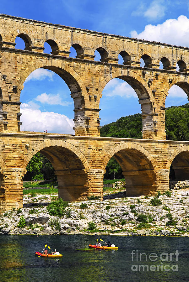 Pont Du Gard In Southern France Photograph By Elena Elisseeva - Pixels