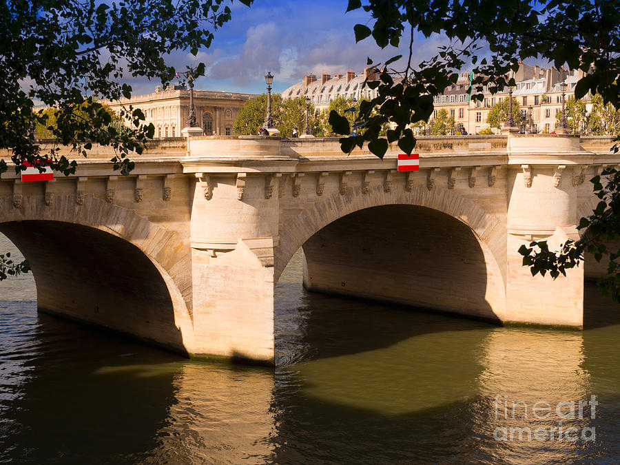 Pont Neuf over the Seine River Paris #2 Photograph by Louise Heusinkveld