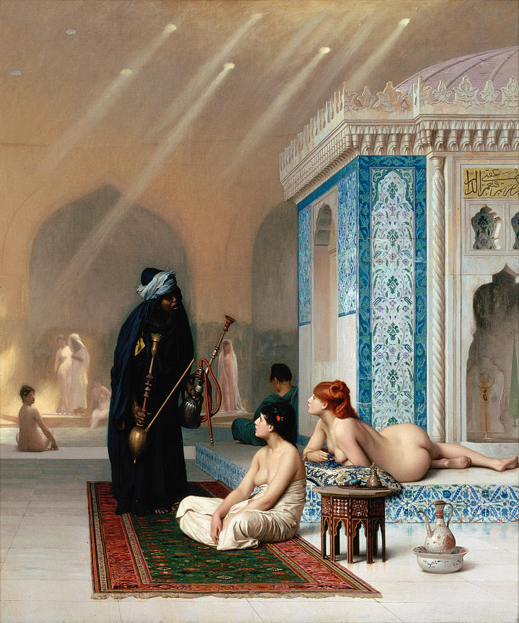 Pool in a Harem #1 Painting by Jean-Leon Gerome