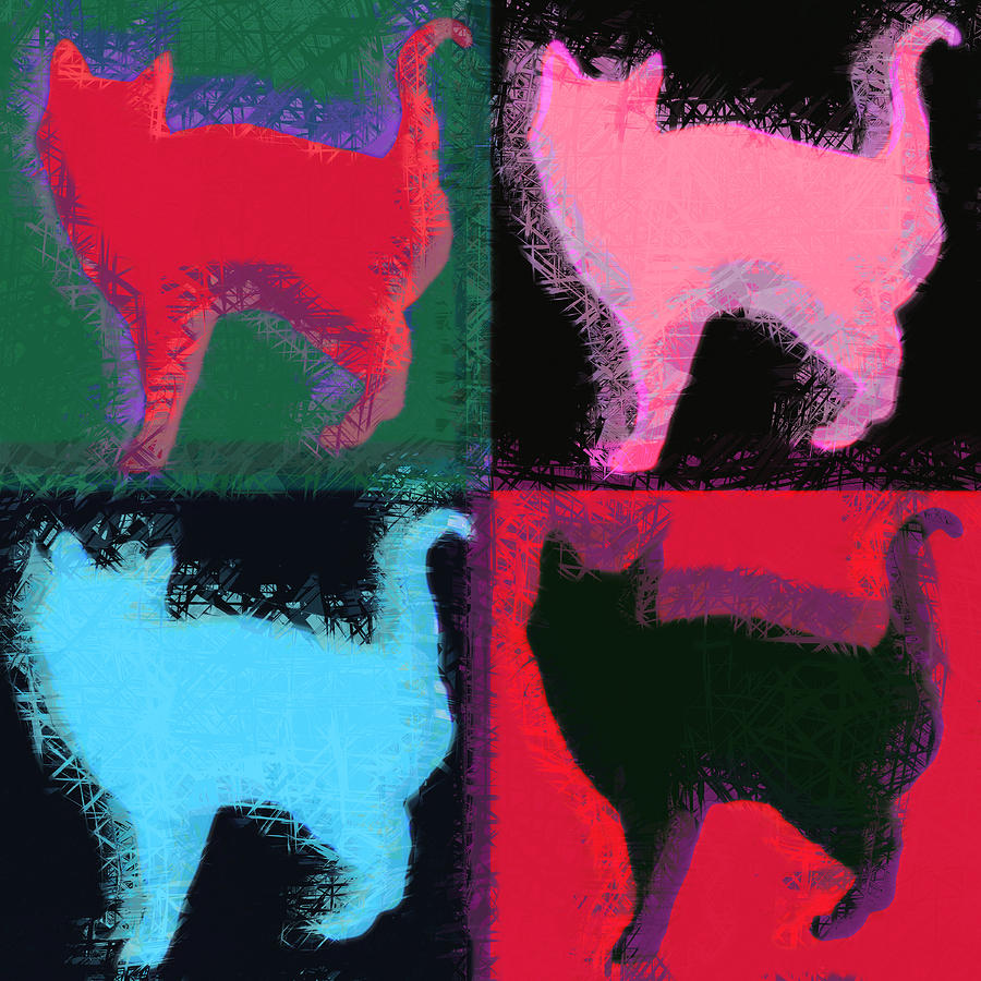 Pop Art Cats Digital Art