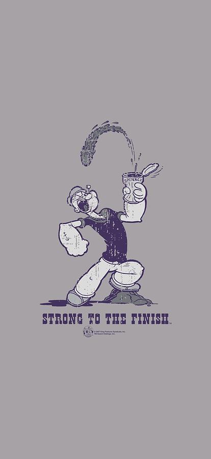 Vintage Digital Art - Popeye - Strong To The Finish #1 by Brand A