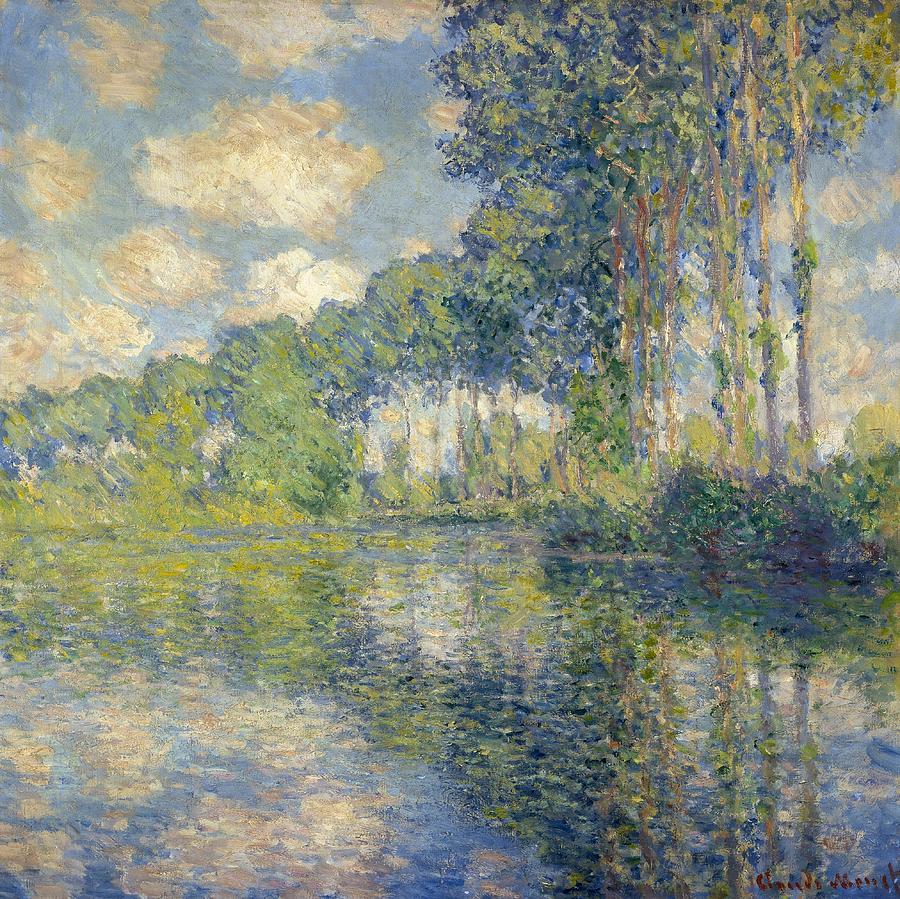 Poplars on the Epte Painting by Claude Monet - Fine Art America