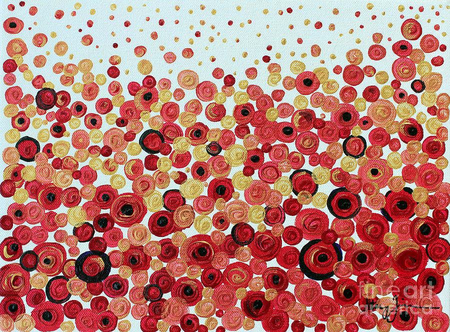 Poppies Painting by Stacey Zimmerman