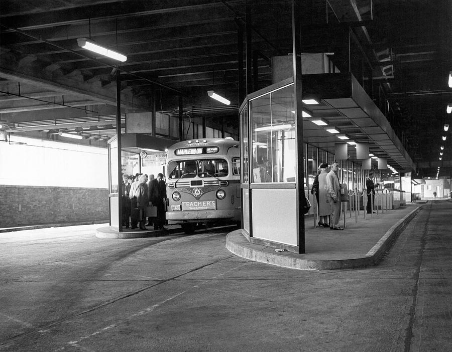 New York City Photograph - Port Authority Bus Terminal #1 by Underwood Archives