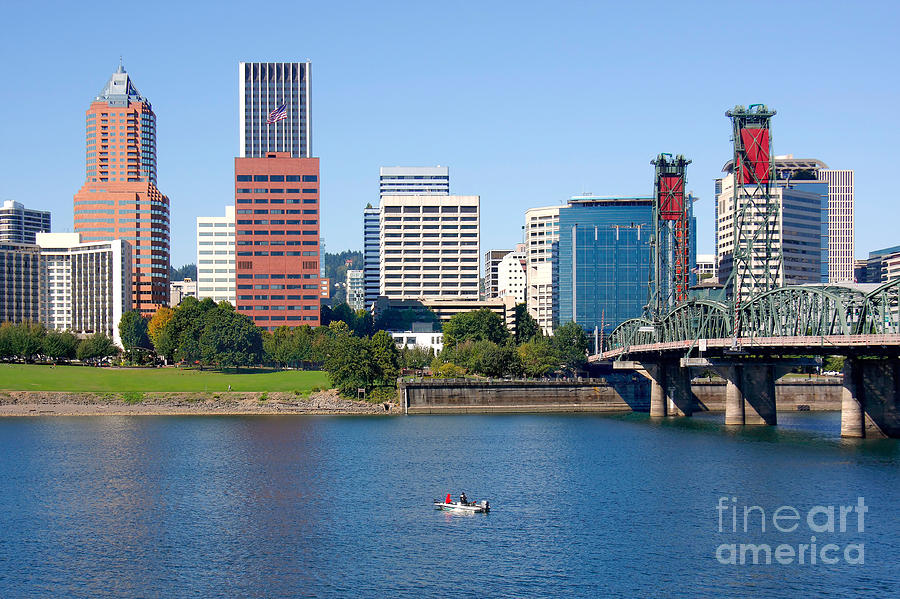 Portland Photograph - Portland Skyline #1 by Bill Cobb