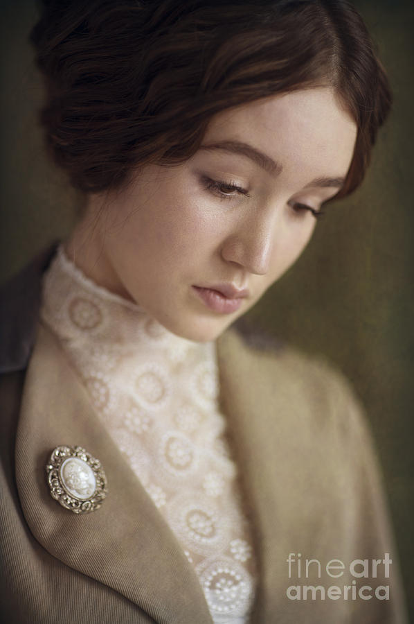 Portrait Of A Beautiful Young Edwardian Woman #1 Photograph by Lee Avison