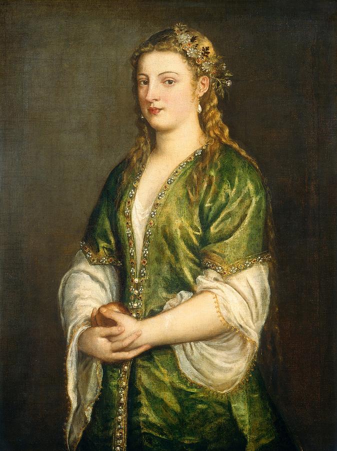 Portrait Painting - Portrait of a Lady #1 by Titian