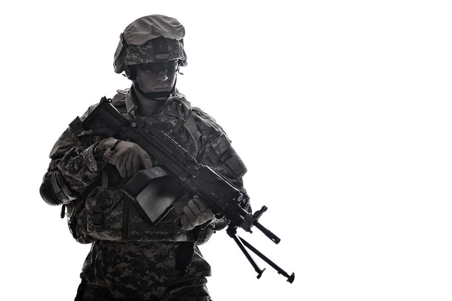 Portrait Of A U.s. Armed Forces Soldier #1 Photograph by Oleg Zabielin