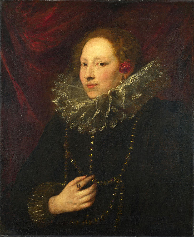Portrait of a Woman #4 Painting by Anthony van Dyck
