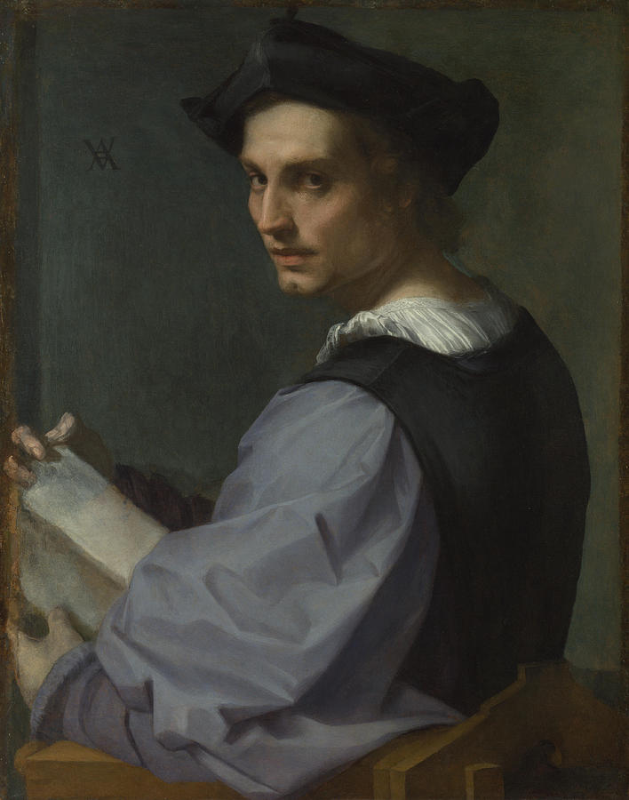Portrait of a Young Man #4 Painting by Andrea del Sarto