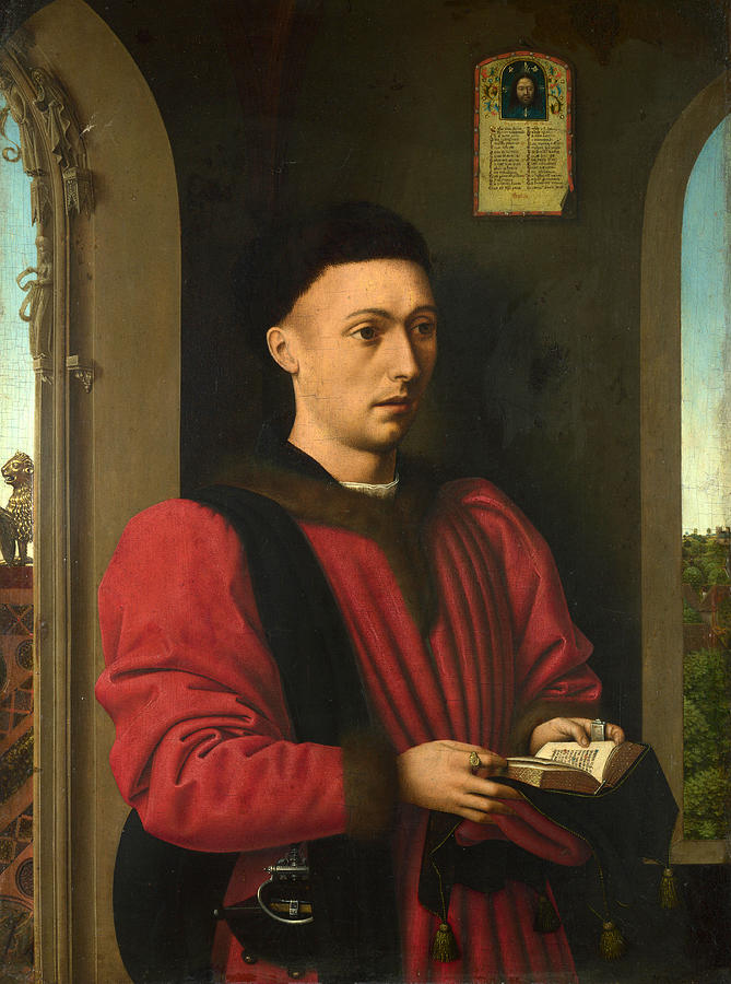Portrait of a Young Man #1 Painting by Petrus Christus