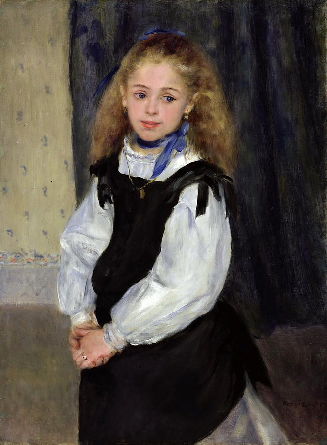 Portrait of Mademoiselle Legrand #2 Painting by Pierre-Auguste Renoir