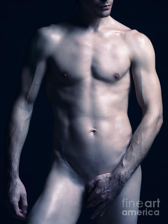 Portrait of man with fit naked body #1 Photograph by Maxim Images Exquisite Prints