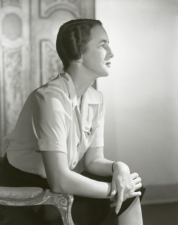Portrait Of Mrs. Stevens Baird #1 Photograph by Horst P. Horst
