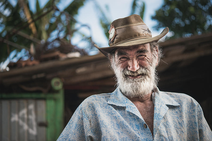 Portrait of old man, wagon horse worker, Brazil #1 Photograph by Igor Alecsander