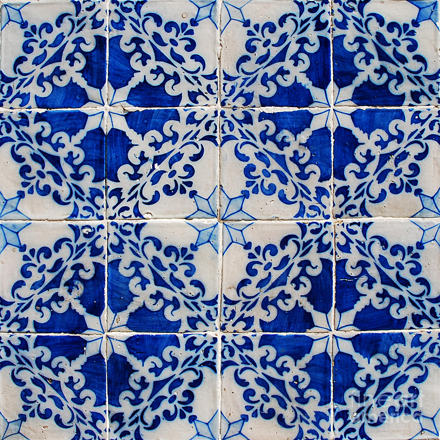 Abstract Photograph - Portuguese Azulejos #1 by Luis Alvarenga