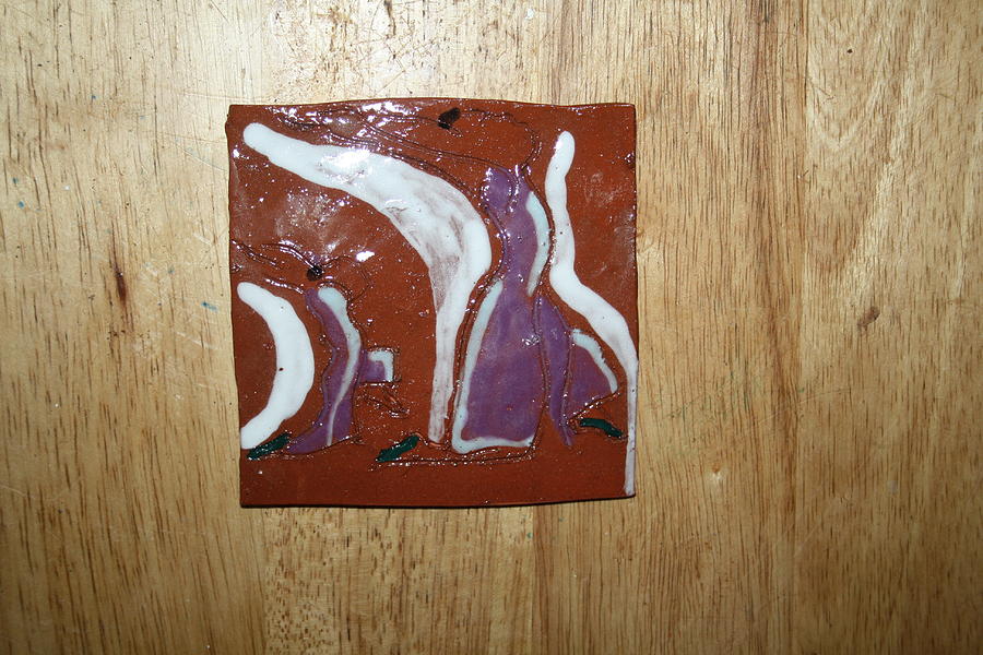 Pose - tile #1 Ceramic Art by Gloria Ssali