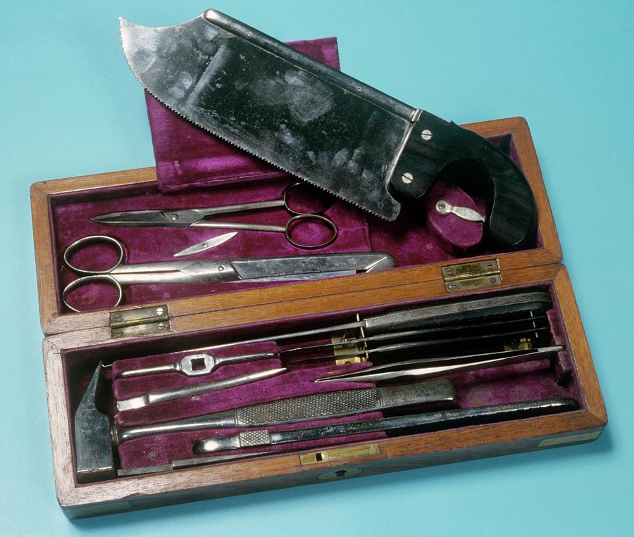 Still Life Photograph - Post-mortem Instruments #1 by Science Photo Library