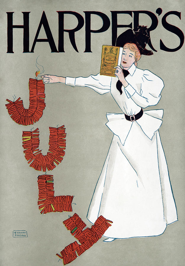 Summer Painting - Poster Harpers, 1894 #1 by Granger