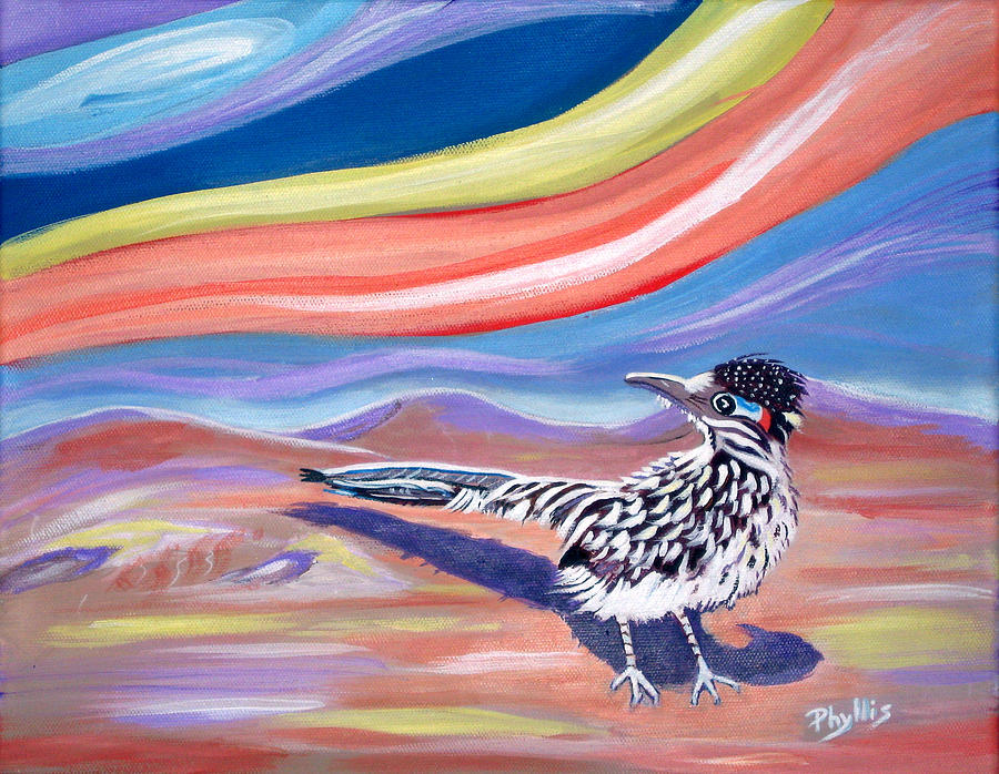 Posy 2 The Roadrunner Painting by Phyllis Kaltenbach