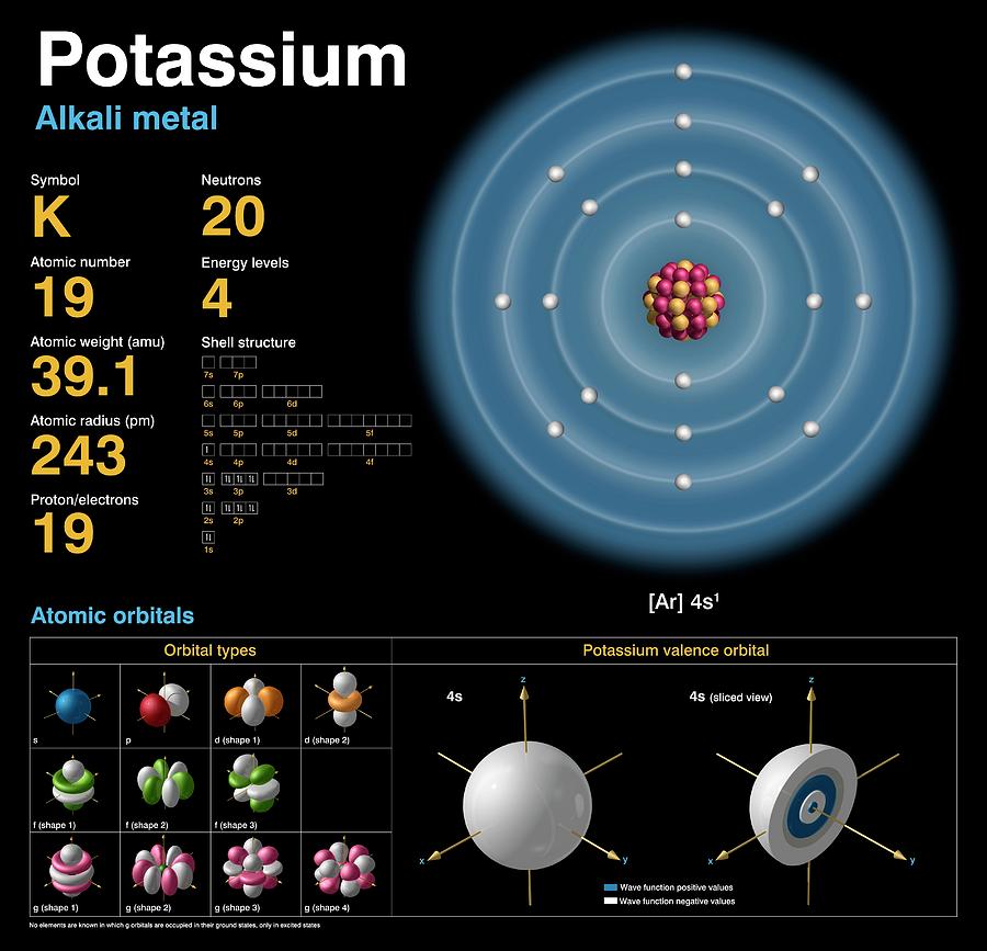 potassium element configuration potassium element configuration
