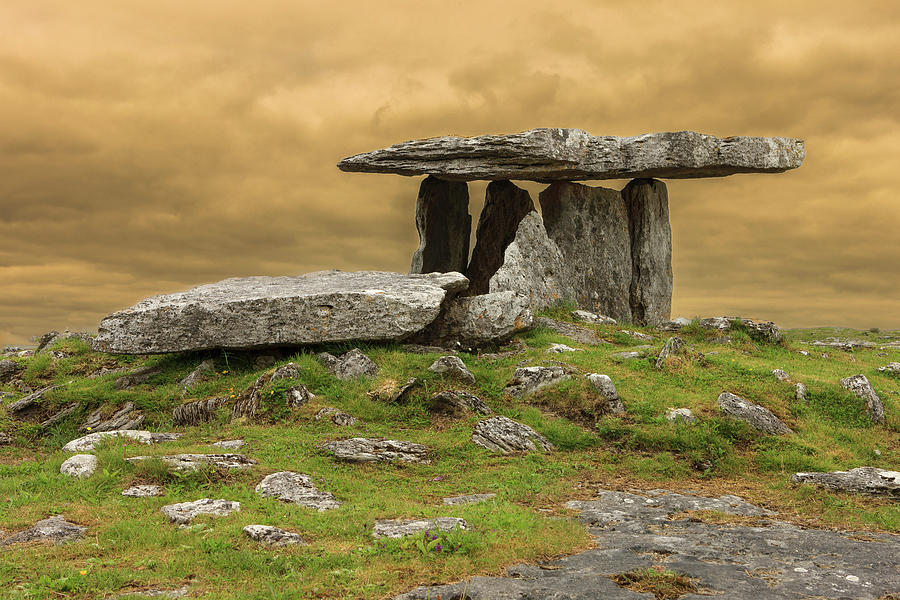 Architecture Photograph - Poulnabrone Dolmen #1 by Tom Norring