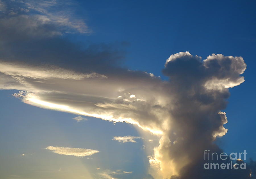 Powerful cloud pattern at Sunset. #1 Photograph by Robert Birkenes